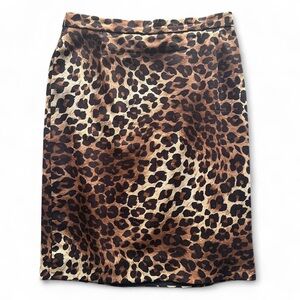Escada Margaretha Ley leopard print skirt